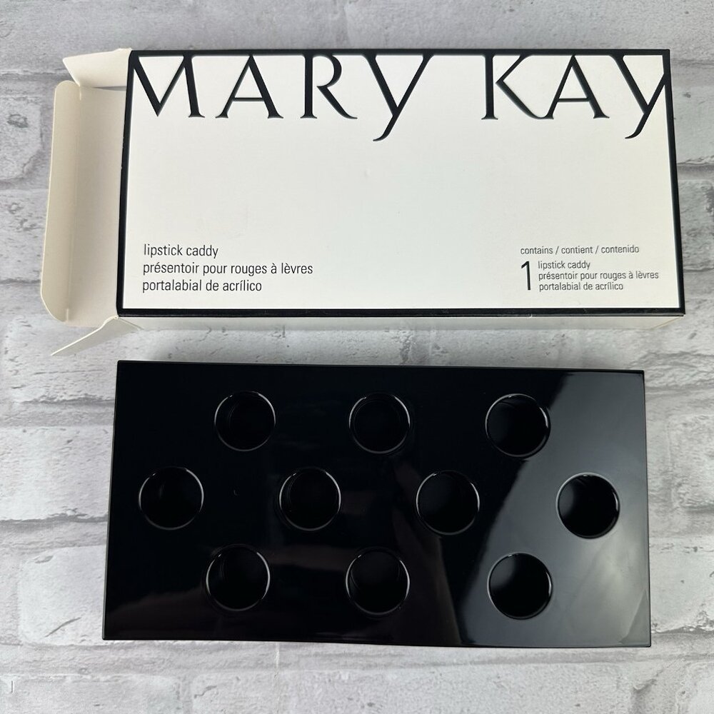 Mary Kay Black Lipstick Caddy ~ Holds 10 Lipsticks New In Box